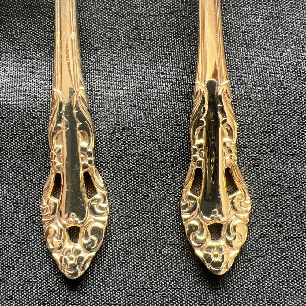 Royal Splendor Supreme Cutlery Gold Color Stainless Flatware Japan‎ 5pc Setting